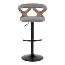 Gardenia - Contemporary Adjustable Barstool & Swivel With Rounded T Footrest (Set of 2)