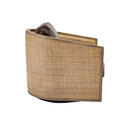 Barrel, Comfy Round Accent Sofa Chair With 360 Degree Swivel, Leisure Arm