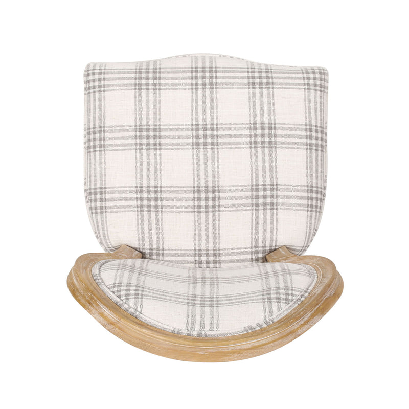 French Country Inspired Dining Chair With Iconic Round Backrest