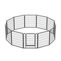 Heavy Duty Metal Playpen With Door, Dog Fence Pet Exercise Pen For Outdoor, Indoor