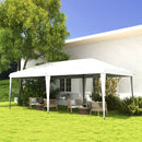 Outsunny - 10' x 19.2' Pop Up Canopy Tent, Heavy Duty Tent For Parties, Outdoor Instant Gazebo Sun Shade Shelter With Carry Bag For Catering, Events, Wedding, Backyard Bbq