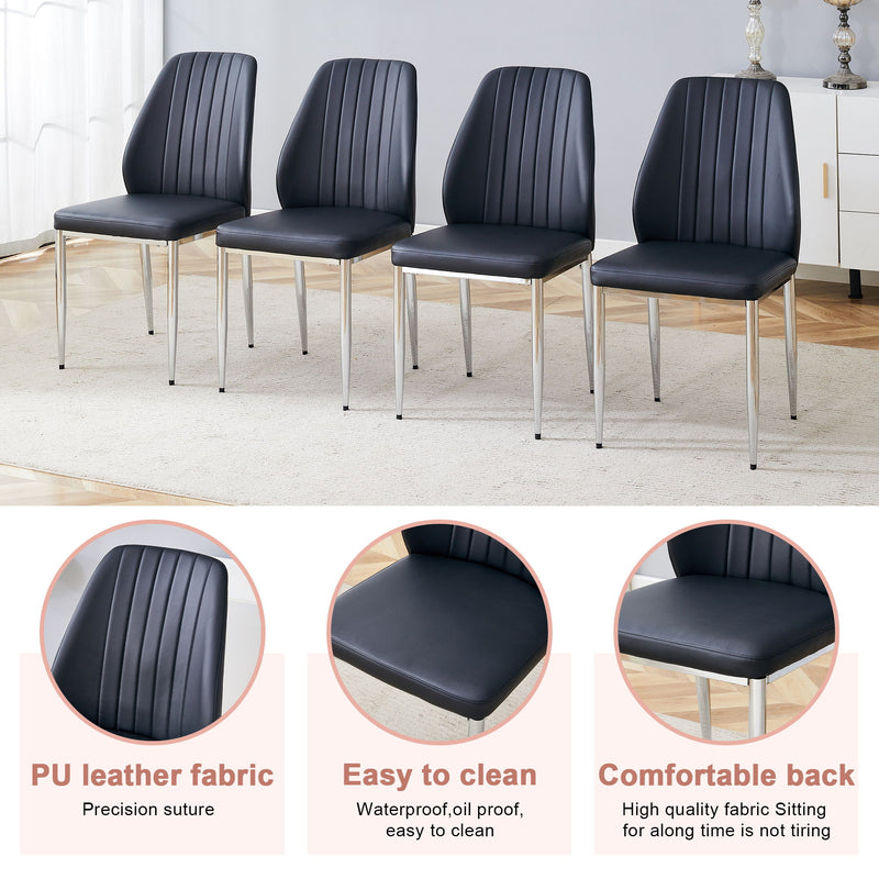 Modern Comfort Dining Chairs With Extended Backrest