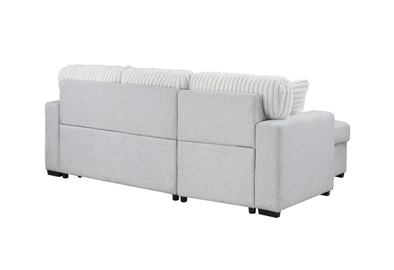 Ford - Reversible Pull Out Sofa Bed - Light Gray