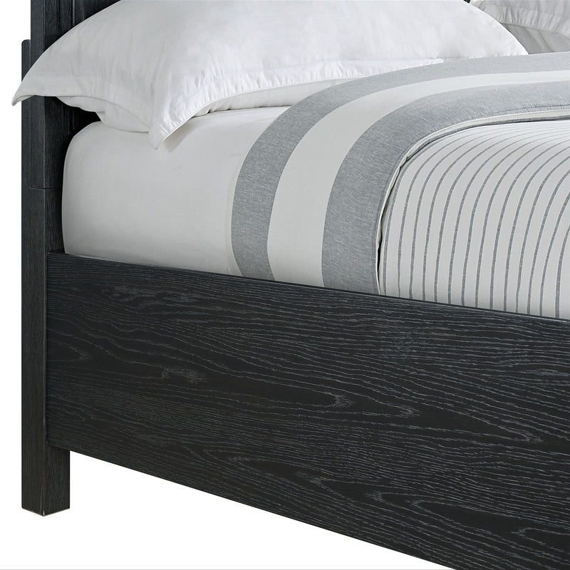 Storage Bed With Panel Headboard And Spacious Footboard Drawers