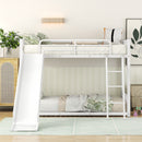 Metal Bunk Bed With Slide, Durable Steel Frame