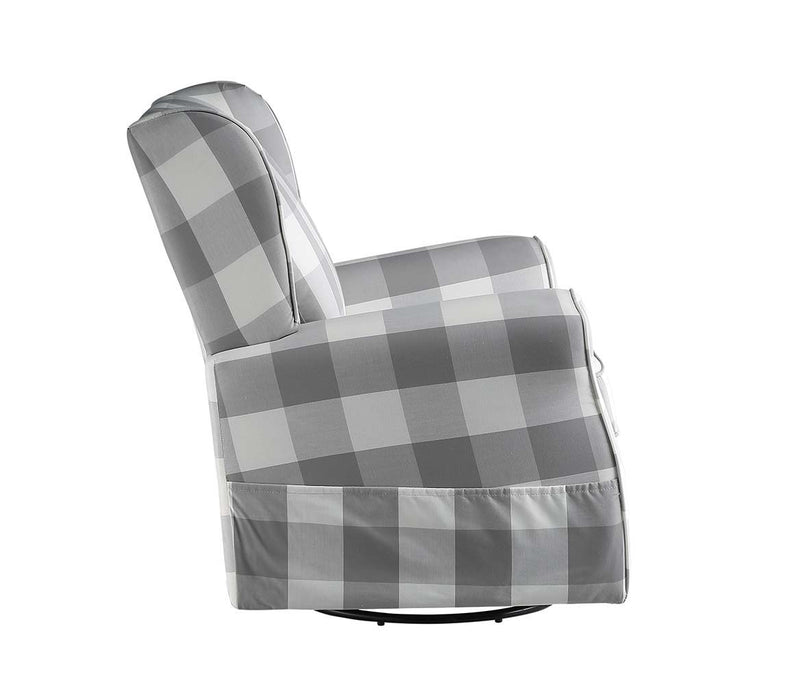 Patli - Swivel Chair - Gray Fabric - Atlantic Fine Furniture Inc