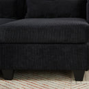 Convertible Chaise Lounge Sofa Chair With USB Ports, Cup Holders, Phone Holder And Storage