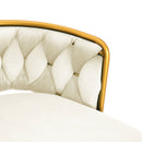 Modern Low Back Upholstered Counter Height Bar Stools (Set of 2)