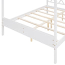 Full Size Wood House Bed with Storage Space, White (OLD SKU :LP000002AAK)