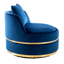 360 Degree Swivel Over Sized Upholstered Barrel Chair
