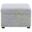 Winter - Upholstered Hydraulic Lift Top Storage Ottoman