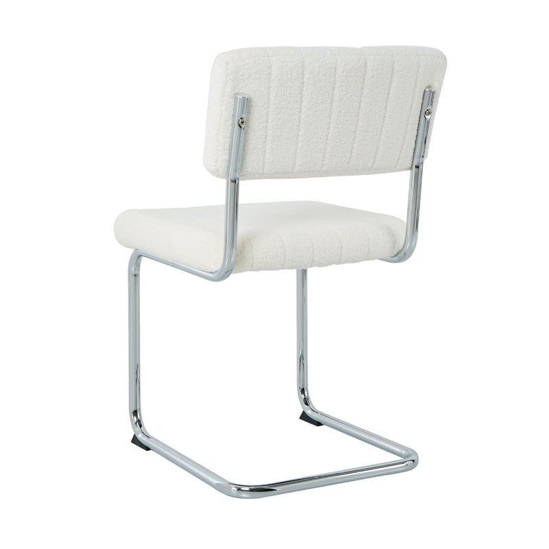 Modern Luxury Dining Chair With Metal Legs And Bow Design (Set of 4)