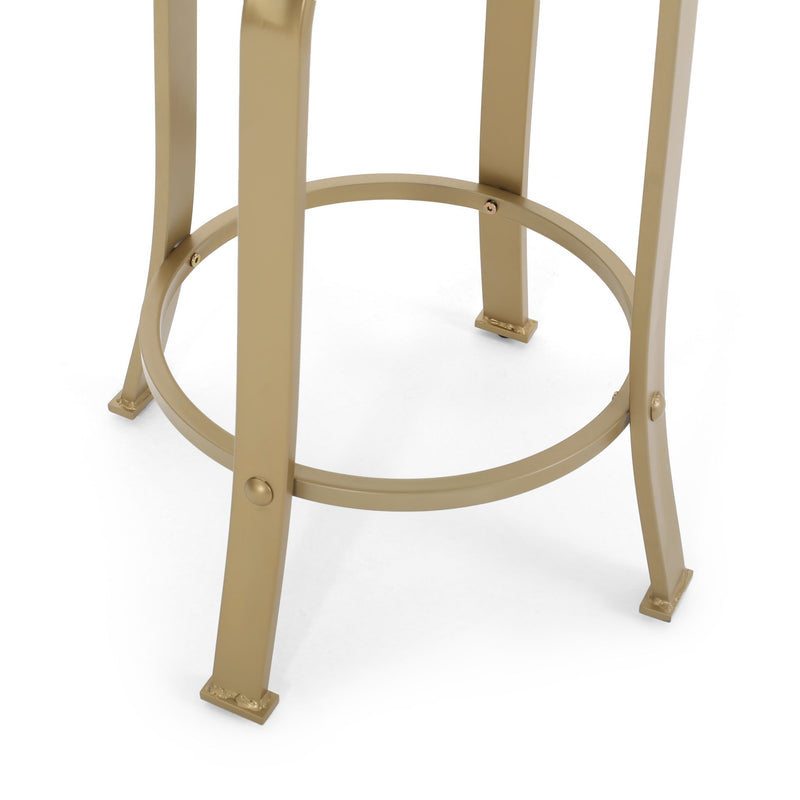 Modern Industrial Counter Stool Set With Swivel Function