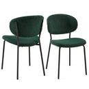 Boucle Dining Chairs, Dining Chairs With Metal Legs For Dining Room, Kitchen, Living Room