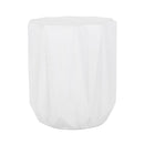 Outdoor Lightweight Concrete Side Table - Antique White