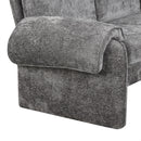 Convertible Futon Sofa Bed With Adjustable Backrest, Reversible Chaise Lounge And 2 Removable Armrest Pillows