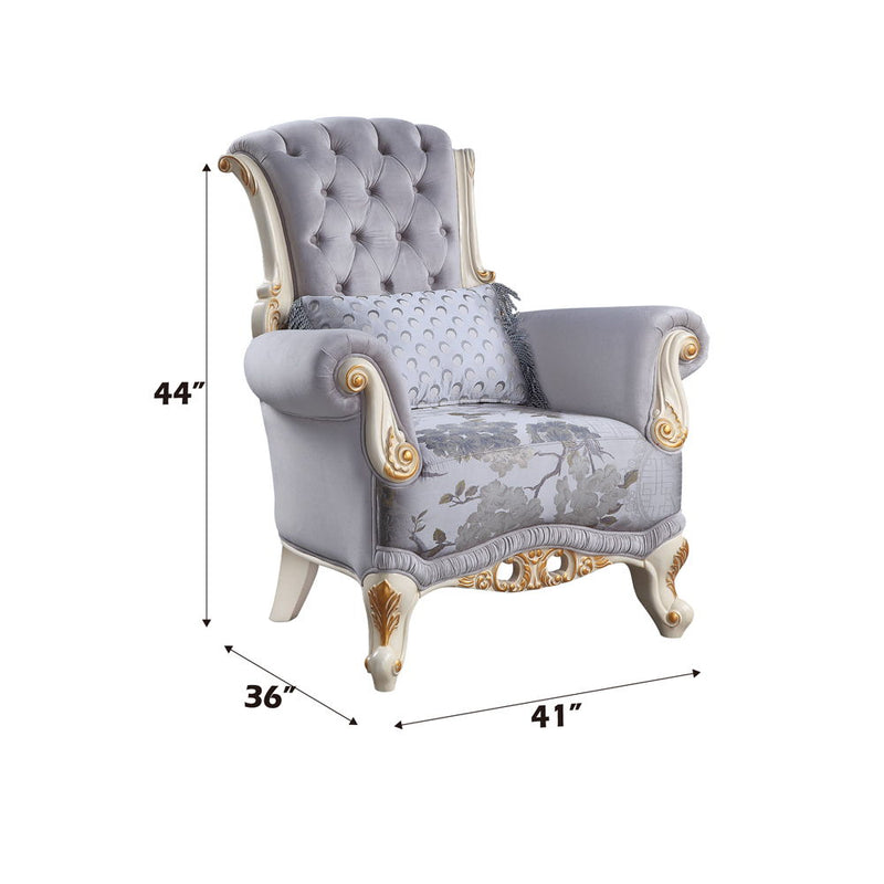 Galelvith - Chair - Gray Fabric - Atlantic Fine Furniture Inc