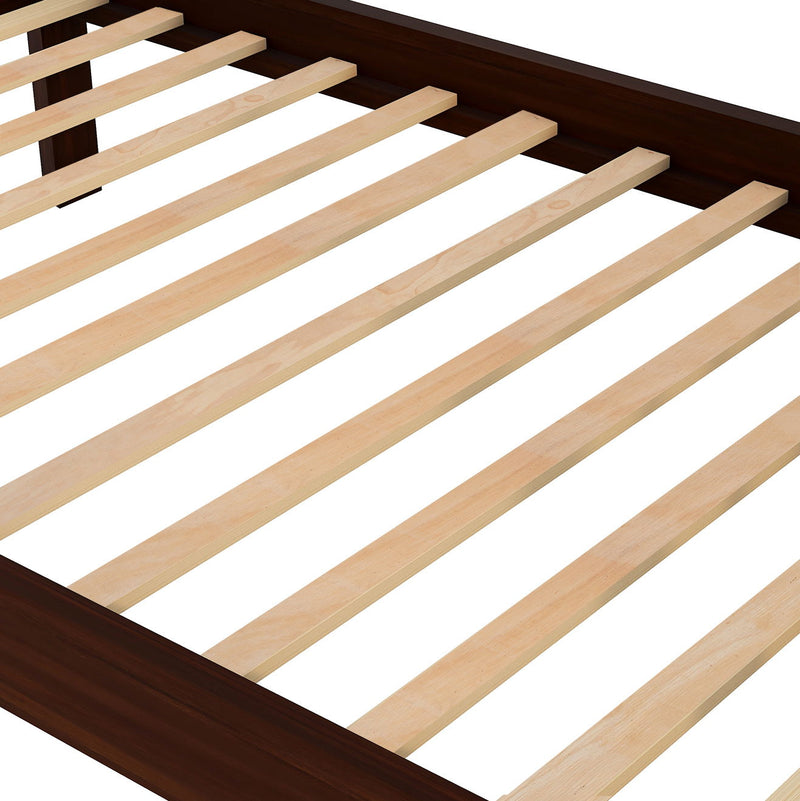 Stairway Bunk Bed With Storage And Guard Rail For Bedroom