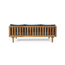 Claremont - 3 Seater Daybed Teak Acacia Wood Water Resistant Cushions
