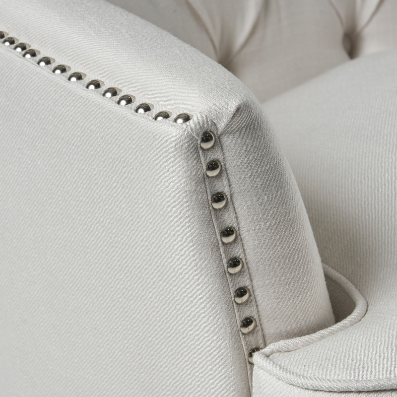 Accent Reading Chair For Living Room Bedroom - Ivory
