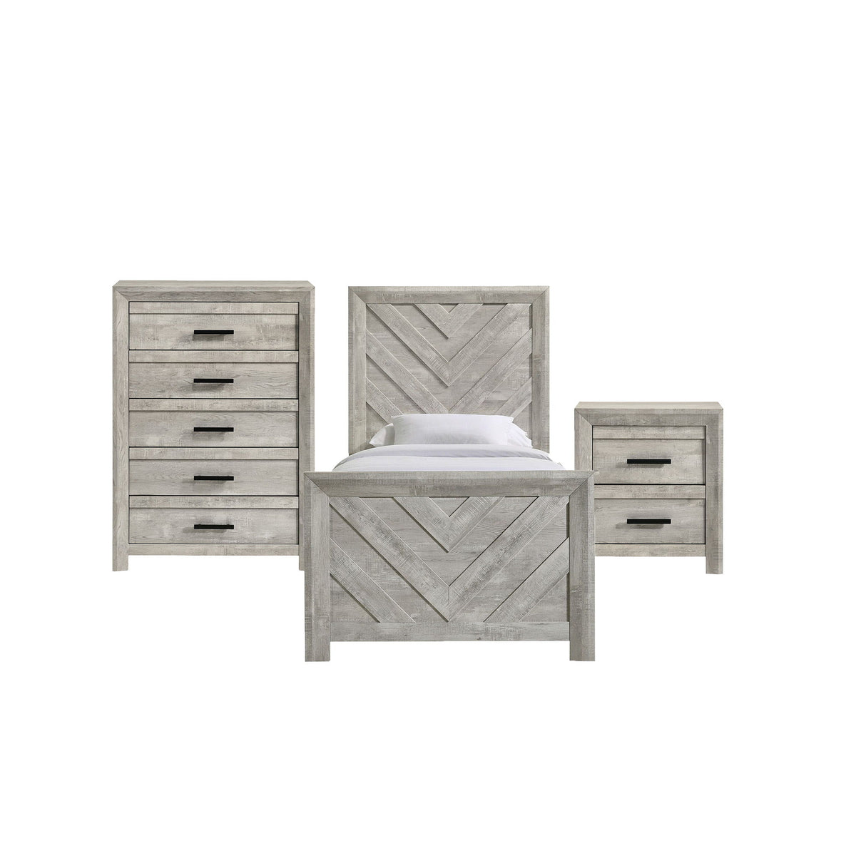 Eleanor Bedroom Set in Dark Gray by Elements International, view 15
