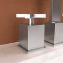 2 Handle Widespread Bathroom Faucet With Pop Up Drain And 2 Water Supply Lines - Brushed Nickel