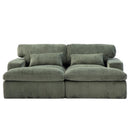 Double Chaise Lounge Chair, Oversized Upholstered Sleeper Cloud Couch