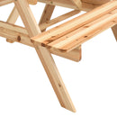 Durable Solid Wood Children's Dining Table And Chairs Set, Multi-Functional