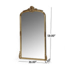 Traditional Handcrafted Over Mantle Mirror - Antique Gold