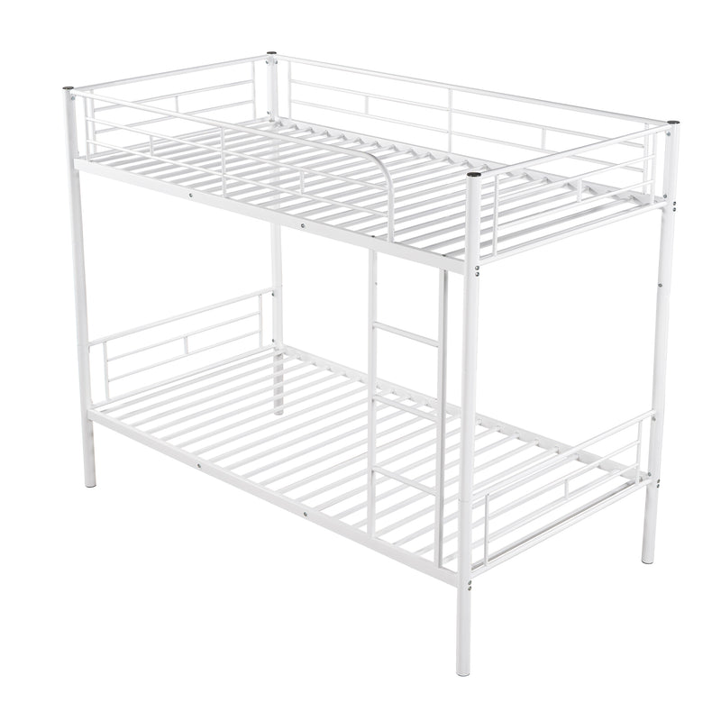 Twin Over Twin Metal Bunk Bed (White)( old sku: MF189201KAA )