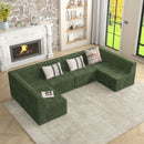 Modern Minimalist Corduroy Corner Sofa Sleeper
