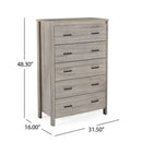 Titeca - Contemporary 5 Drawer Dresser