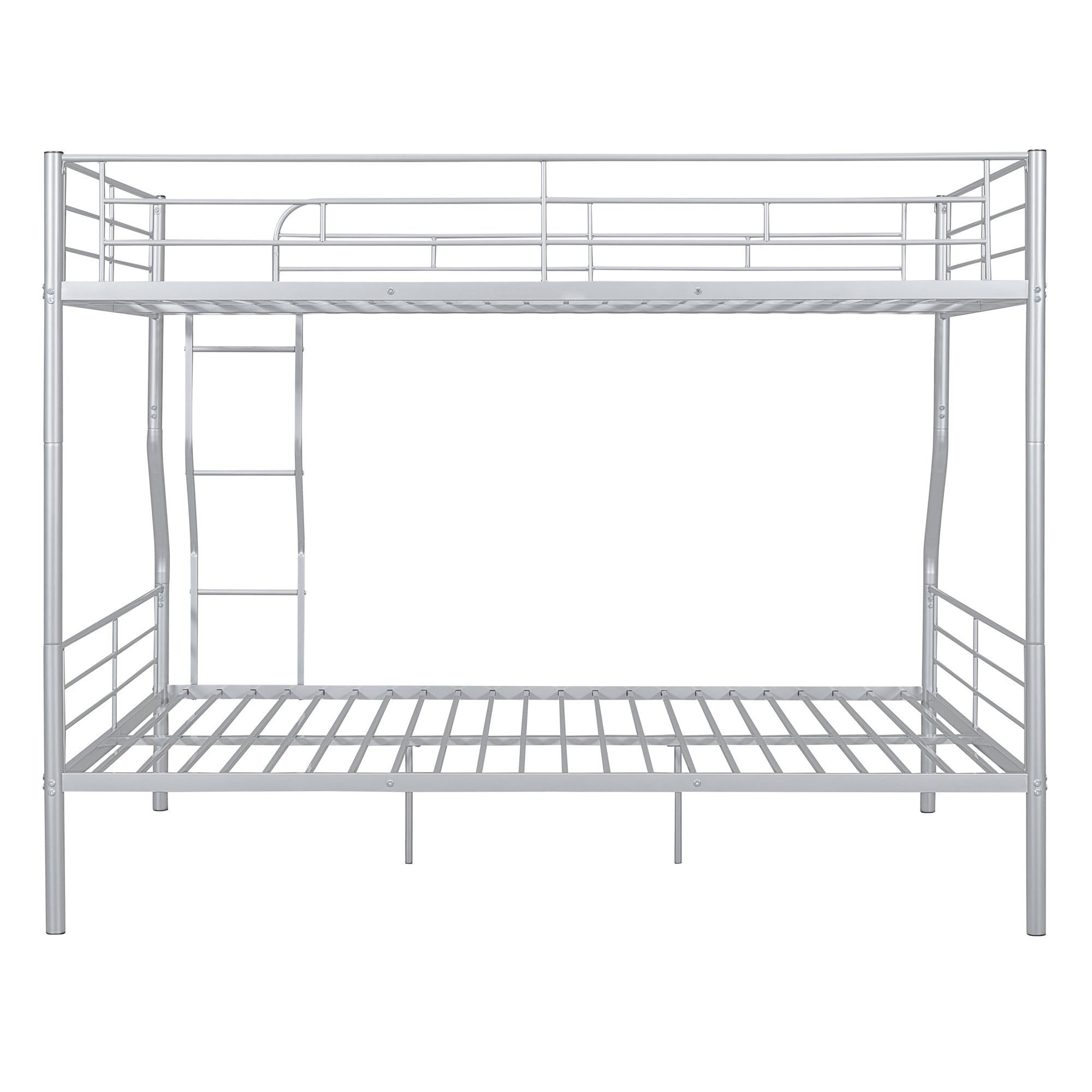 Full XL Over Queen Metal Bunk Bed, Sliver - Atlantic Fine Furniture Melbourne FL