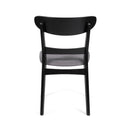 Modern Dining Chair With Upholstered Seat And Wood Frame