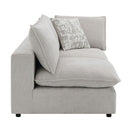 Marisa - Modular RF Loveseat With 2 Pillows - Beige Boucle
