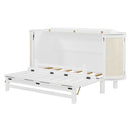 Murphy Bed With Hidden Storage & Modern Woven Design