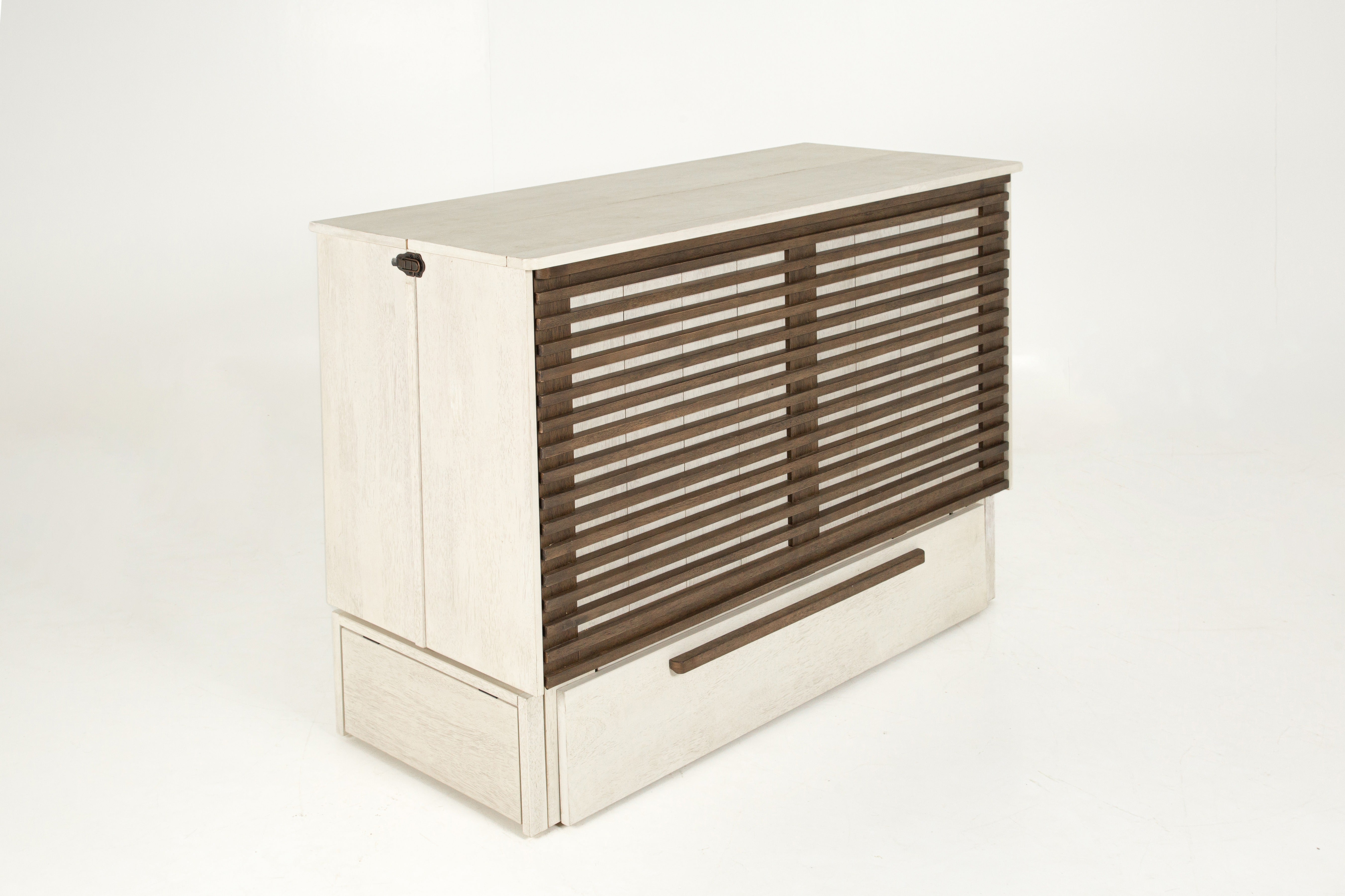 Bloomsbury Murphy Cabinet Bed in Provence and Normandy two-tone, cabinet closed | Atlantic Fine Furniture, Melbourne FL