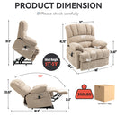 Power Assist Recliner with Massage and Heat