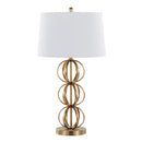 Linx - Contemporary Table Lamp (Set of 2) - Gold / White