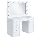 Amia - Complete Vanity With Lightbulbs - Glossy White