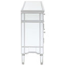 Duchess - 5-Drawer Mirrored Storage Accent Cabinet - Silver