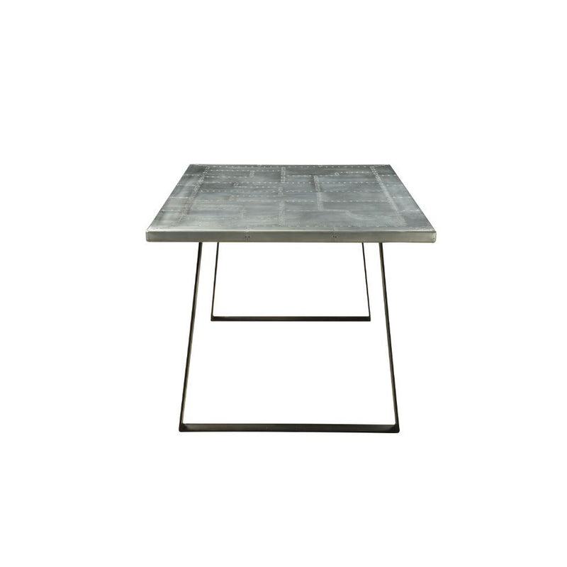 Kaylia - Dining Table - Aluminum & Gunmetal - Atlantic Fine Furniture Inc