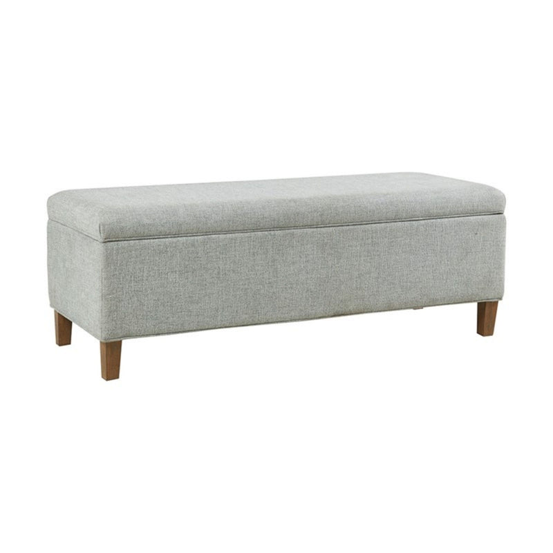 Marcie - Upholstered Storage Bench With Soft Close Lid - Blue