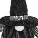 Gnome With 'Boo' Banner, For Halloween Decor - Black White