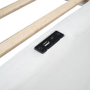 Platform Bed With Guardrail And Charging Station