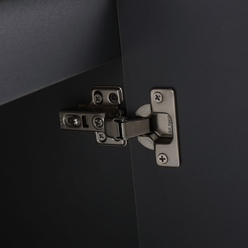 Contemporary Wall Mounted Bathroom Vanity With Resin Double Sink