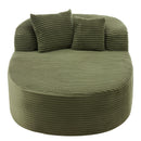 Modern Chaise Lounge Sofa Boneless Couch With Supportive Pillows