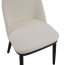 Modern Dining Chair With Curved Backrest