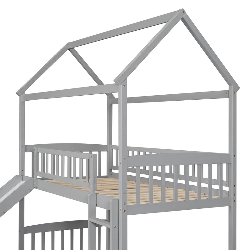 Bunk Bed With Slide, House Bed With Slide