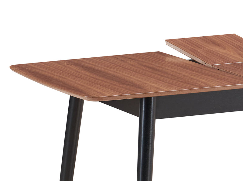 Lanae - Dining Table (Extension Bufferfly Leaf) - Natural / Black